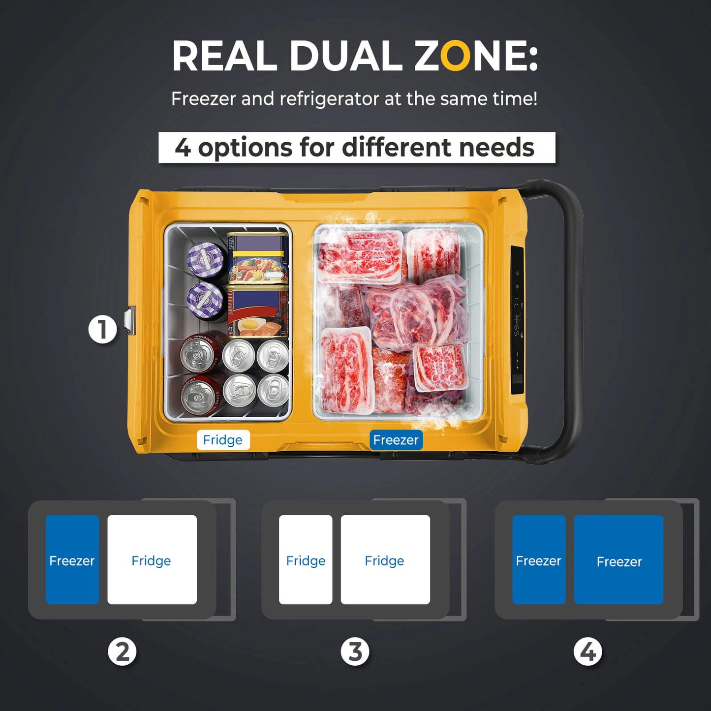 OutingSmart Portable Refrigerator/Freezer 59QT